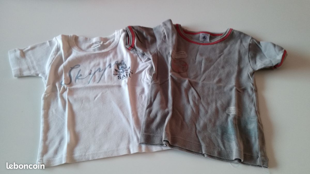 Lot de 2 tricots de corps, 4 ans, Petit Bateau (image 1)