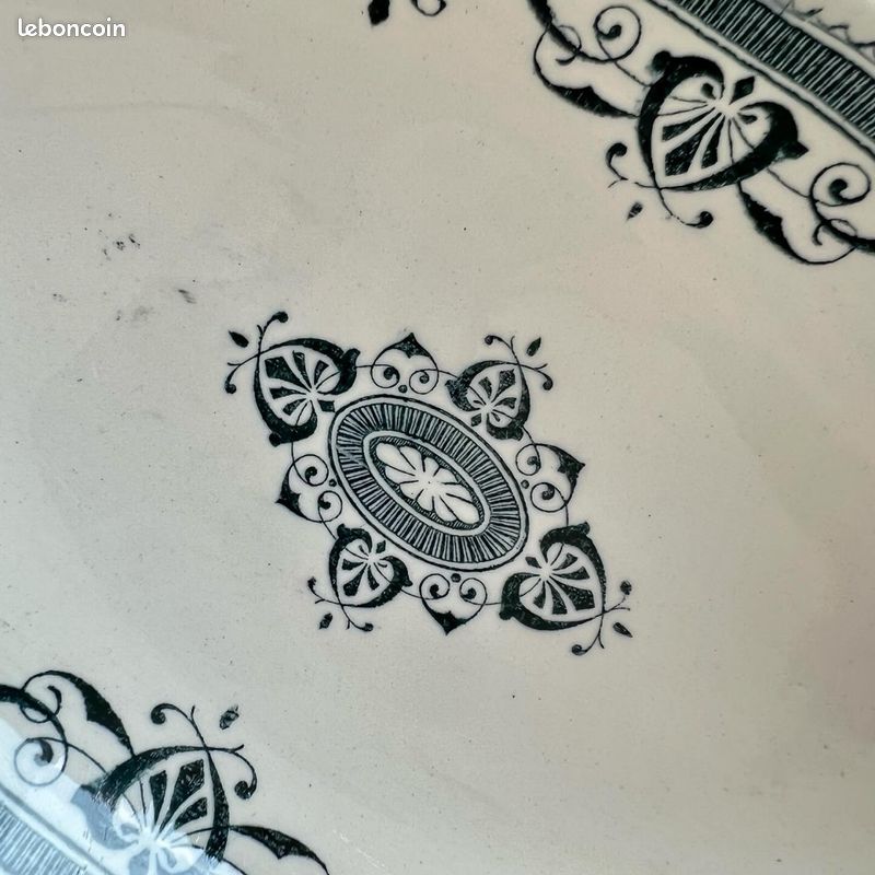 Paire de magnifiques raviers / petits plats anciens - Amiral (image 3)