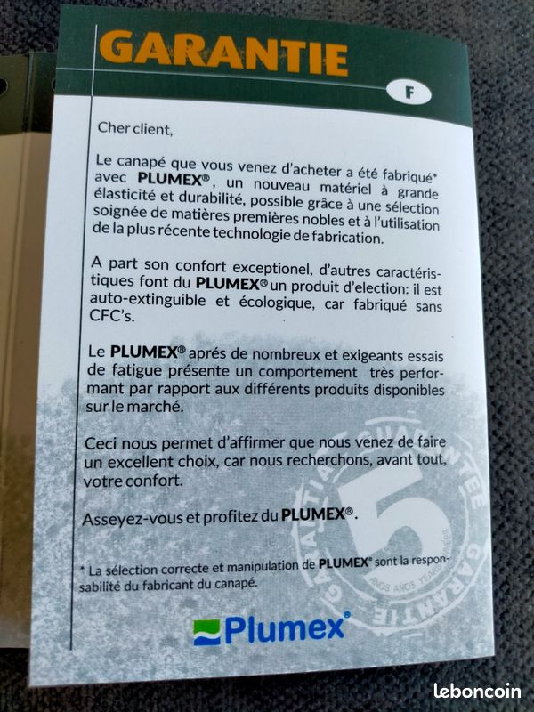 Canapé modulable neuf en velours gris bleuté (image 6)