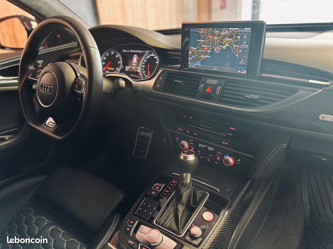 Audi RS 6 4.0 TFSI 560CH QUATTRO + ECHAPPEMENT RS + SOUND BOSE + ENTRETIEN CONSTRUCTEUR + SIEGES CHAUFFANTS/ELECTRIQUES + GARANTIE 12 MOIS (image 14)