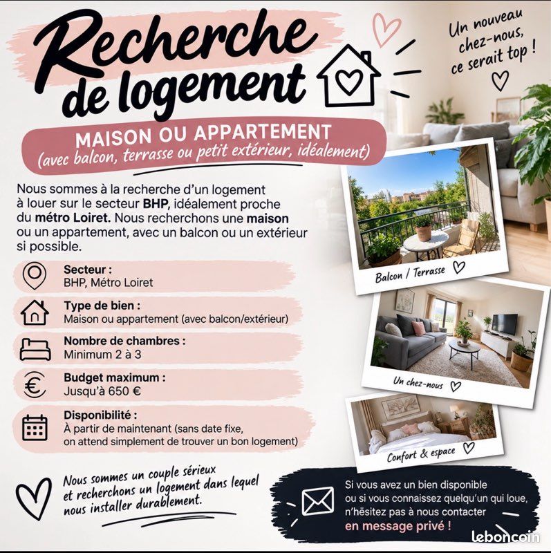 Appartement 4 pièces 70 m² · à Château-Renard · 70 m² · 600 €/mois