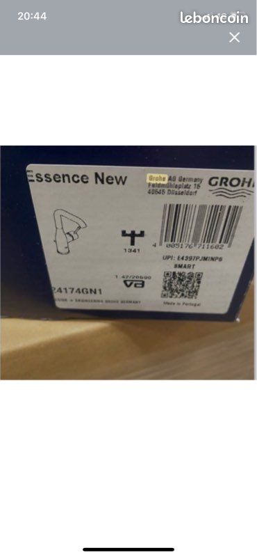 Mitigeur Lavabo Haut de Gamme GROHE Essence New - Finition "Brushed Cool Sunrise" (Neuf) (image 2)