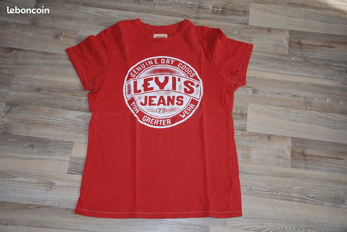 Tee Blanc Clothing Tee Shirt Rouge Levis T-shirt Rouge Levi's 14