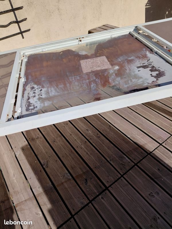 Table aluminium et verre (image 6)