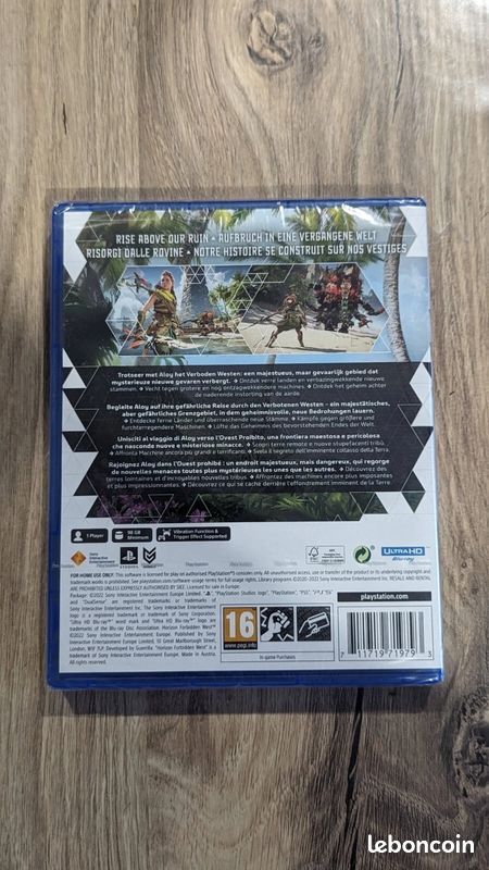 Jeu PS5 Horizon Forbidden West, Neuf Sous Blister, Sous Film Plastique