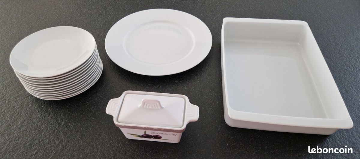 Lot vaisselle blanche (image 1)