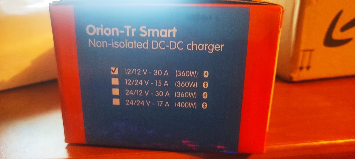 Victron energy - chargeur orion-tr smart non isolé dc-dc 12v/12v 30a (360w)  - Équipement caravaning