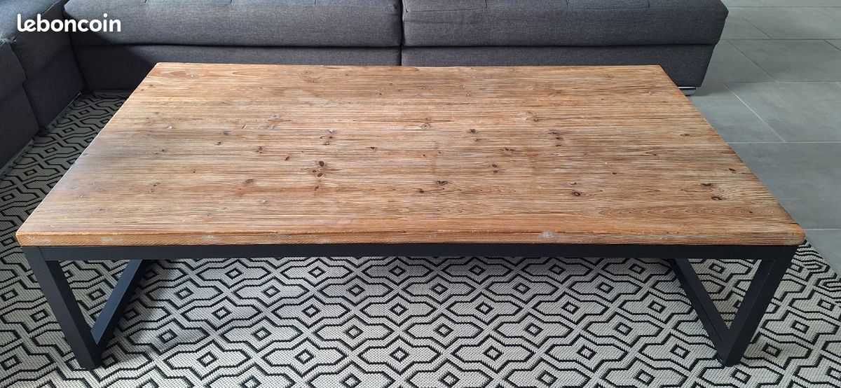 Table basse style industriel (image 2)