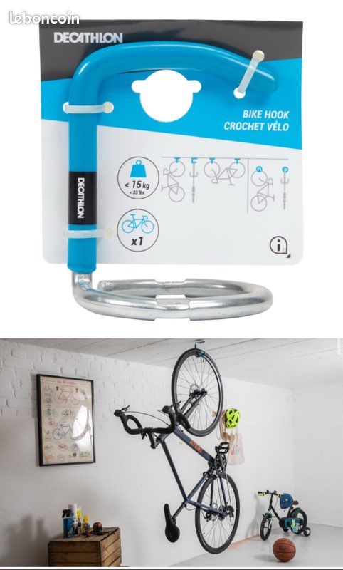Vélo Decathlon Crochet Support Velo Neuf Crochet De Rangement Vélo