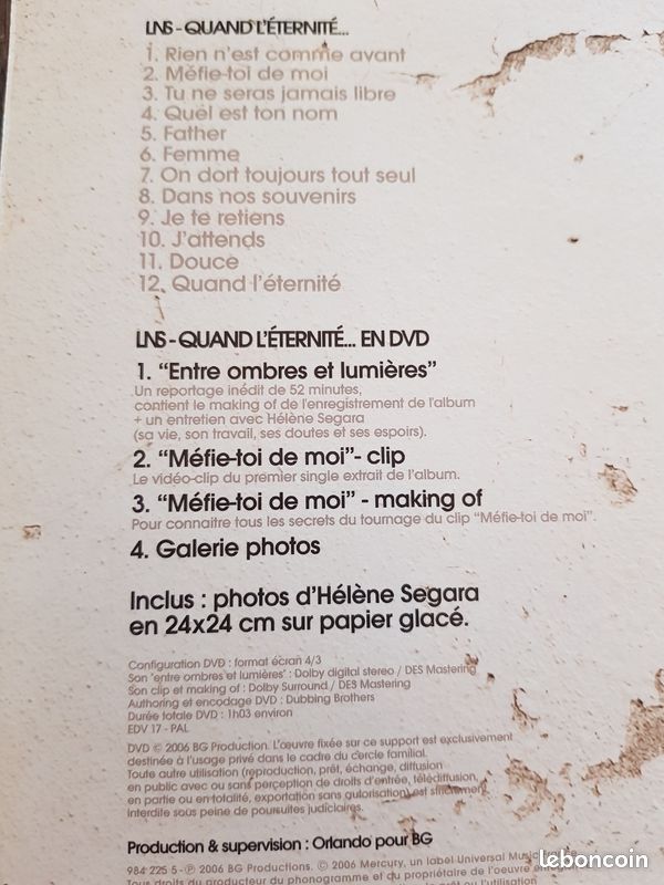 Album CD/DVD collector Hélène Segara (image 5)