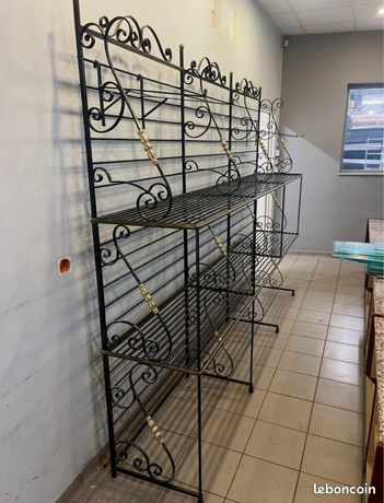 étagère Grille De Boulanger En Fer Forgé 19éme
