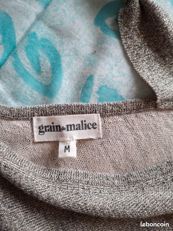 Pull Magnifique Multicolore En Viscose/élastane - Taille 38/40, Porté Une Seule Fois, Comme Neuf