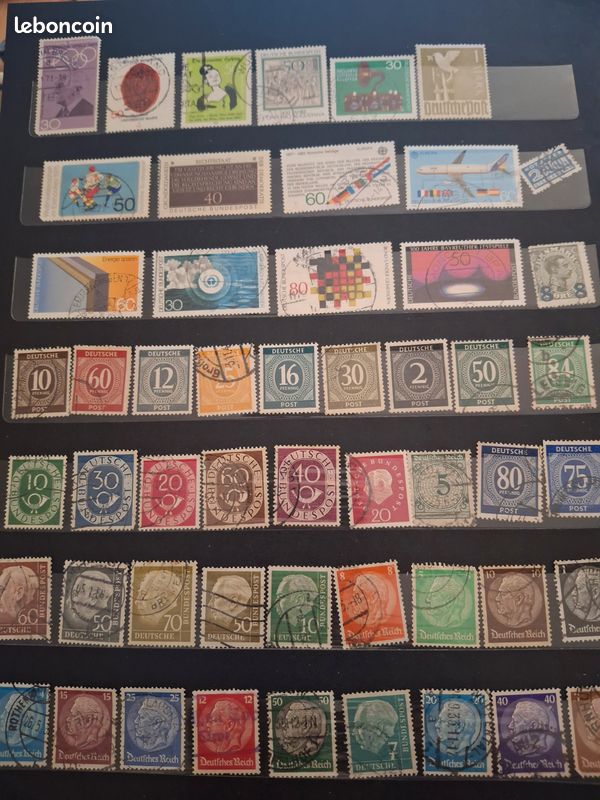 🌍 Timbres du monde – Allemagne– oblitéré – gros lot (image 1)