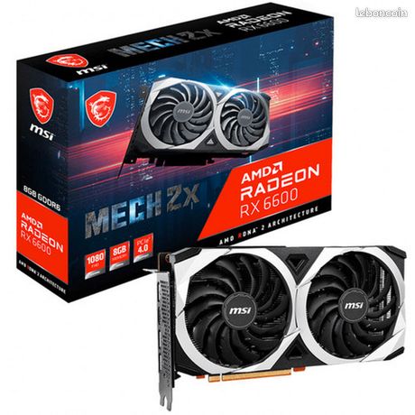 Carte graphique MSI AMD Radeon RX 6600 (OFFERT : Souris ASUS) 1