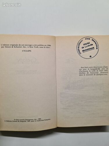 [Livre] Cyclope - Bon état (image 4)