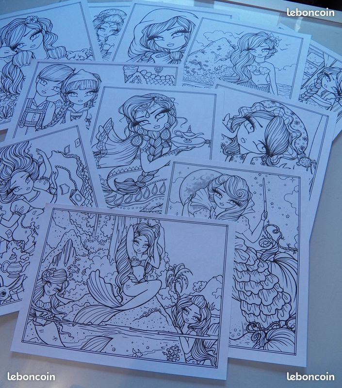 Lot coloriage Hanna Lynn (coloriage/art-therapie/dessin) 2 (image 3)