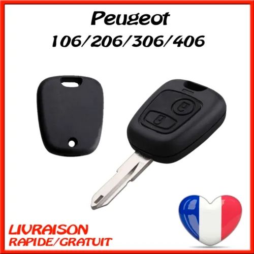 Plip Clef Peugeot 106 206 306 406 Lame vierge - Équipement auto