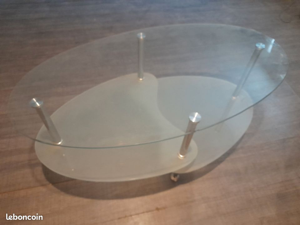 Table basse en verre (image 1)