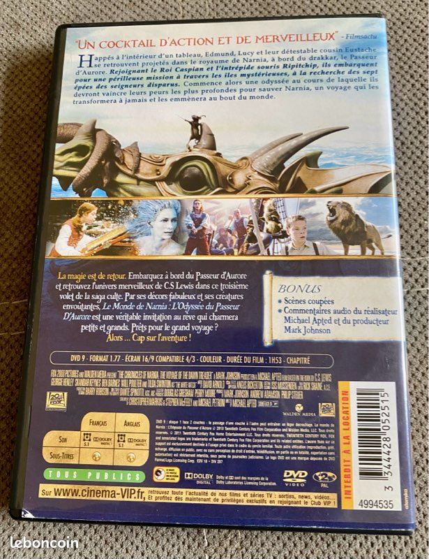 DVD « Le monde de Narnia » volet 3 (image 3)