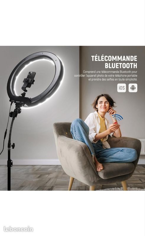 Anneau Lumineux NEEWER 18 Pouces - Studio Lumière Pro Pour Selfies Et Vidéos