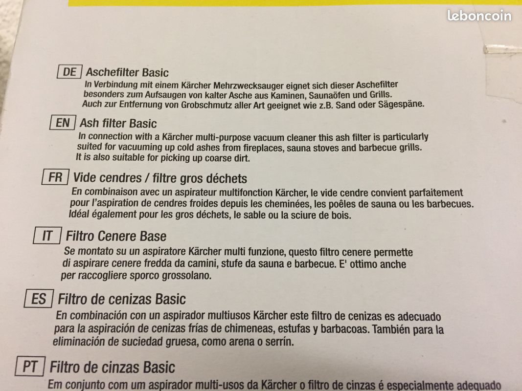 Vide cendre karcher (image 2)