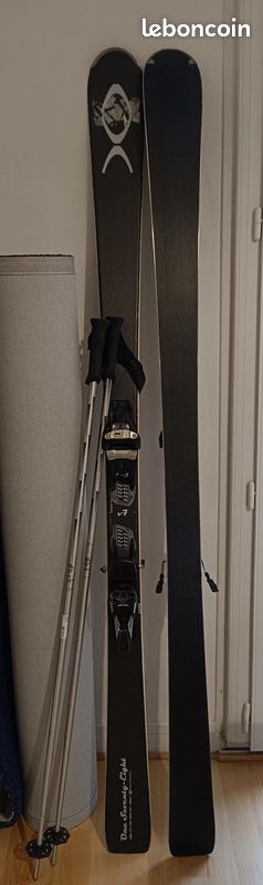 SKI D'OCCASION FREERIDE ROSSIGNOL SUPER 7 HD + FIXATION LOOK KONECT