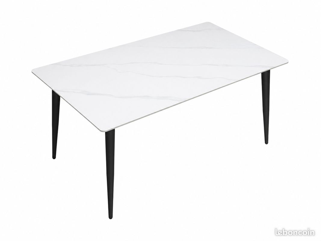 Table céramique blanche 140 x 80 – Prix promo 99 (image 3)