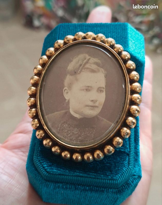 Broche Vintage Cadre Photo - Modèle N653, Occasion, Sans Marque