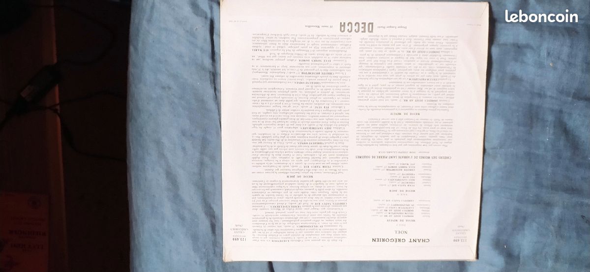 Vinyl 33 tours Decca Chant Grégorien (image 2)