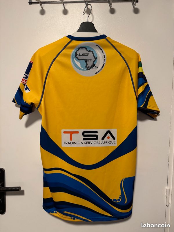 MAILLOT RUGBY AGENAIS Rail Porté #6 Vintage Joma Bleu Shirt agen - XL EUR 19,90 - FR