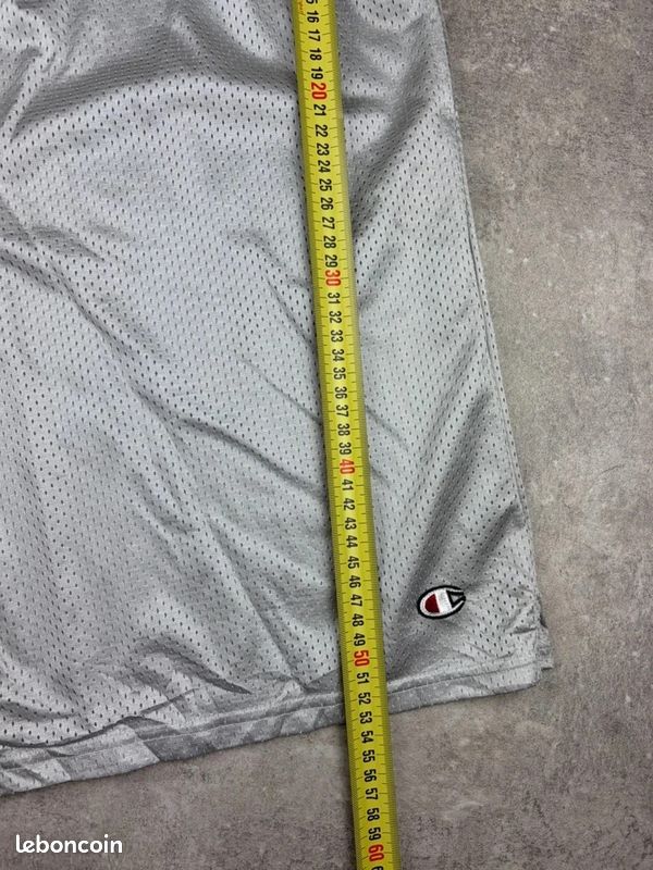 Champion Short de sport Avec Poches mesh gris clair Homme Taille XL Authentic #U3505 (image 9)