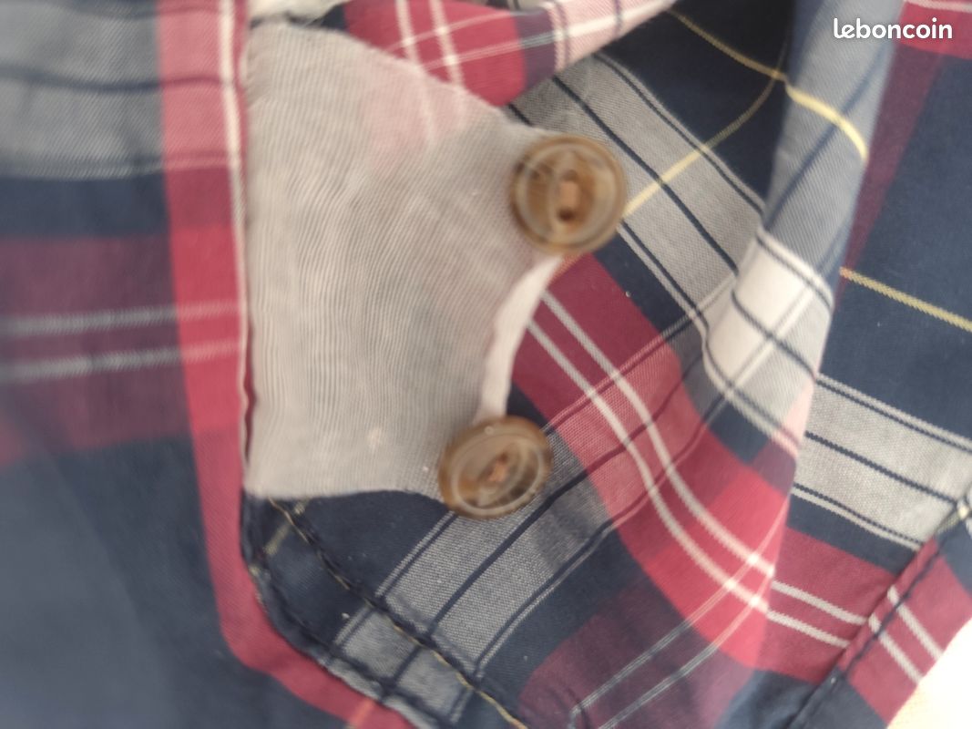 Chemise Homme Marlboro Classics à Carreaux Bleus - Taille XL Custom Fit - Excellent état