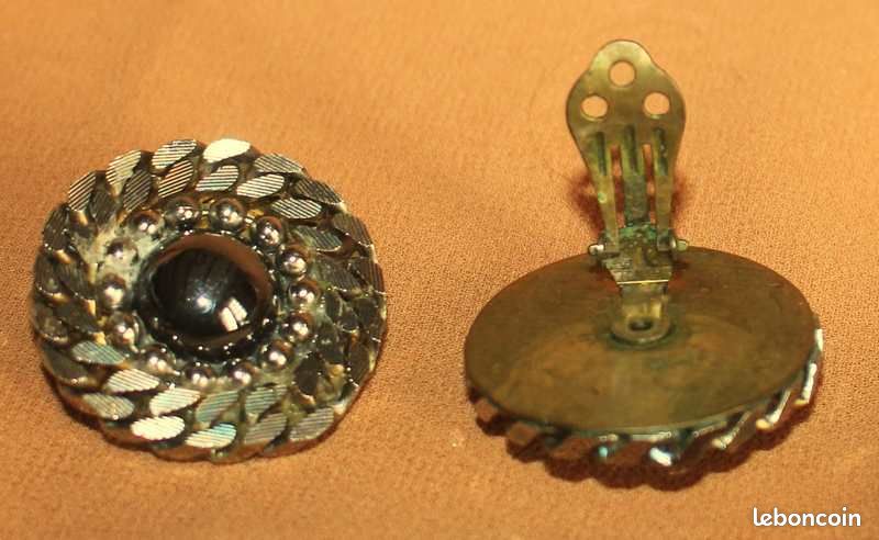 Boucles d'oreilles clips - Marble Beauty - : - en ligne chez BIJOU BRIGITTE