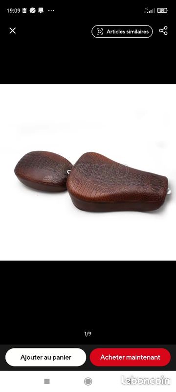 Selle moto crocodile (image 1)