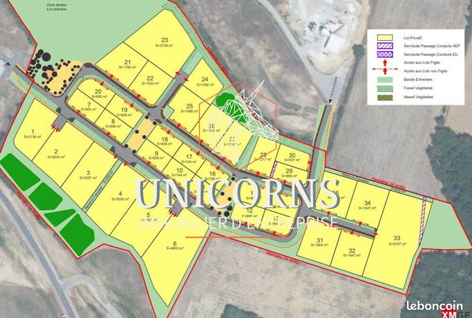 Terrain 5 000 m² Gimont