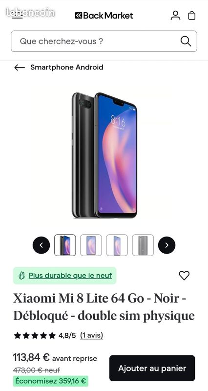 Xiaomi Mi 8 Lite 64go avec écran NEUF (image 8)