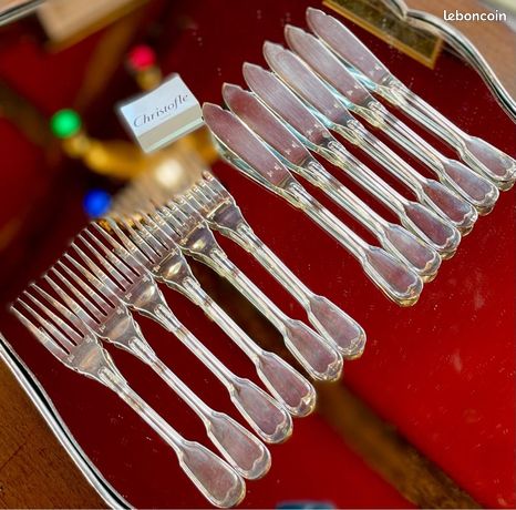 Christofle set de couverts à poisson de 24 pièces En vente