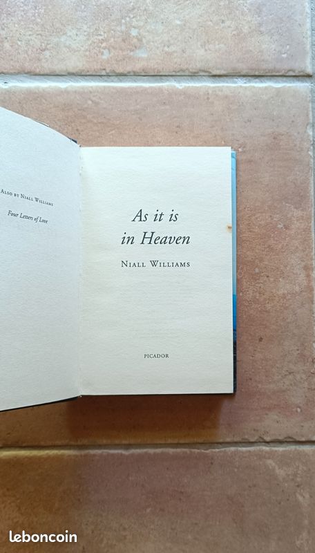 Livre As it is in Heaven de Niall Williams (image 3)
