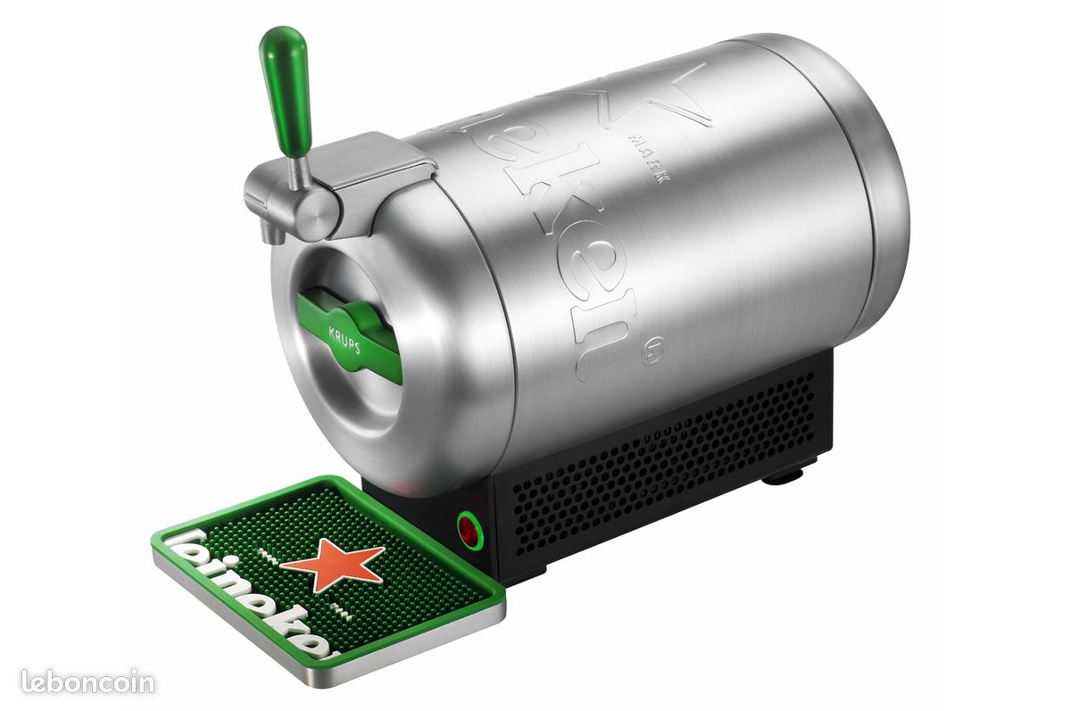 Pompe à bière KRUPS VB650E10 THE SUB HEINEKEN EDITION METAL NEUVE EMBALLEE (image 1)