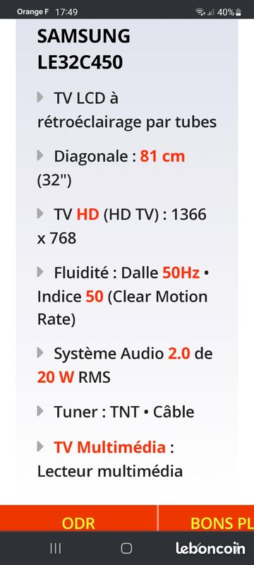 TV LcD "SAMSUNG" 81 cms (image 5)