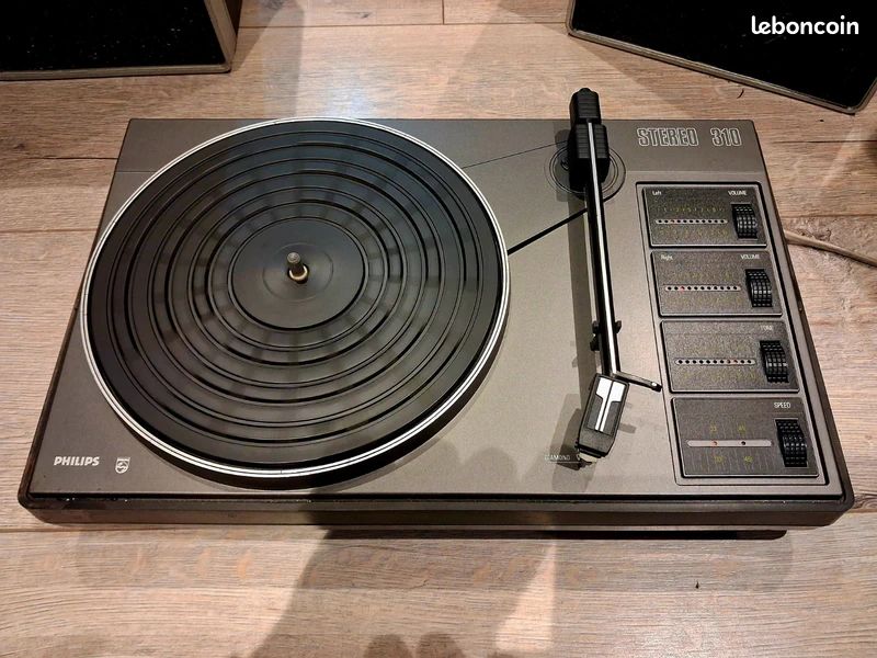 ANCIEN TOURNE DISQUE vintage Philips GF403, portable EUR 12,00 - FR