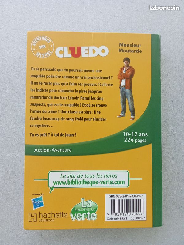 Livre cluedo monsieur moutarde (image 2)