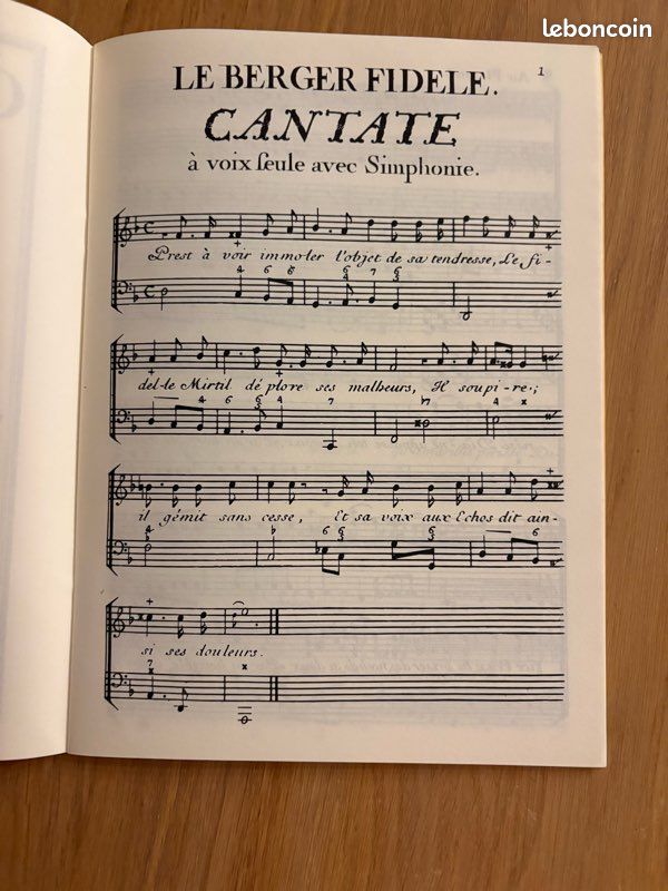 🎼 Jean-Philippe Rameau – Le Berger fidèle / Aquilon et Orithie (Éditions Minkoff, Genève, 1989 – Collection « La cantate française au XVIIIᵉ siècle ») (image 3)