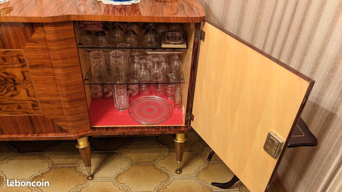 Enfilade marquetee 1960 (image 3)