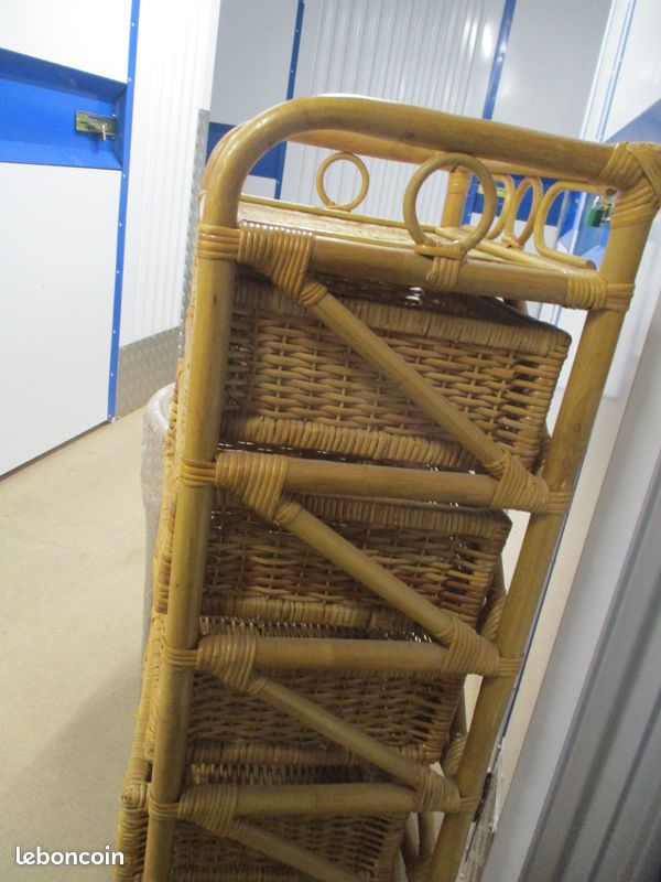 Meuble de rangement rotin avec tiroirs (image 6)
