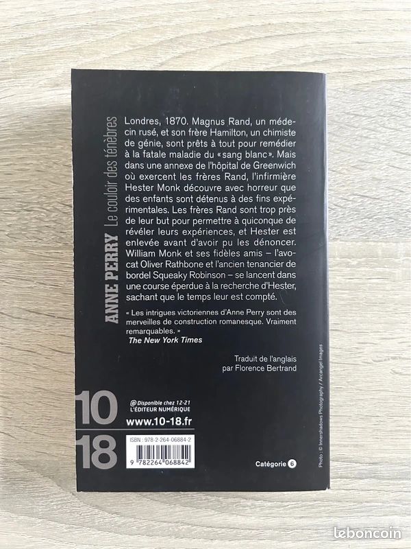 Le Couloir des ténèbres – Anne Perry – Roman – Très bon état (image 2)