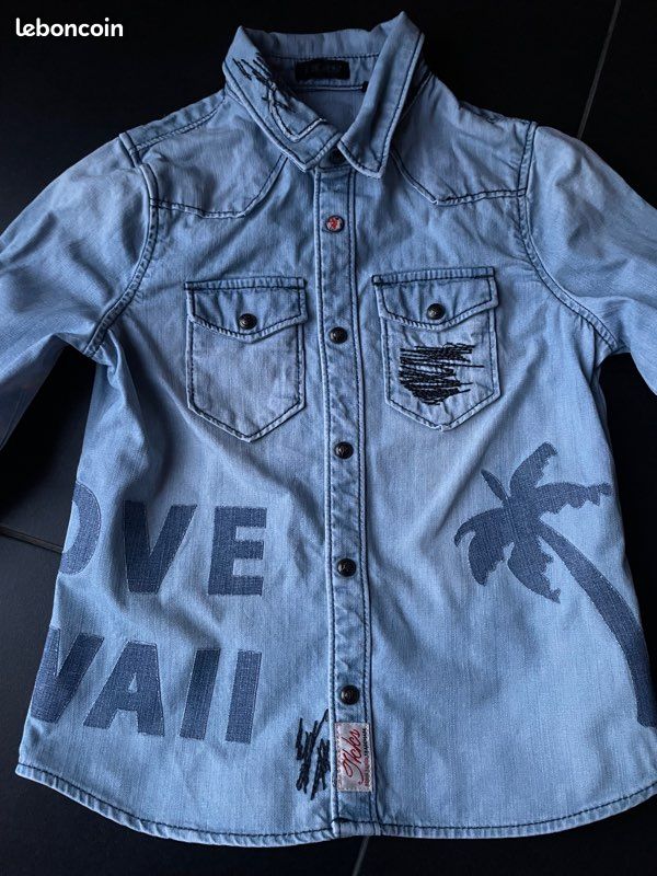 Très belle chemise jean fille Ikks 4 ans (image 4)