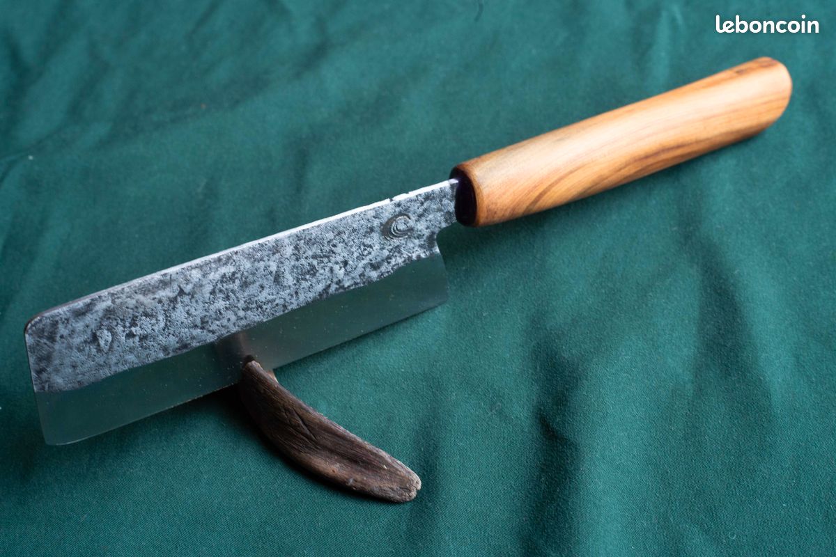 Couteau de cuisine artisanal - nakiri 12,5 cm (image 3)