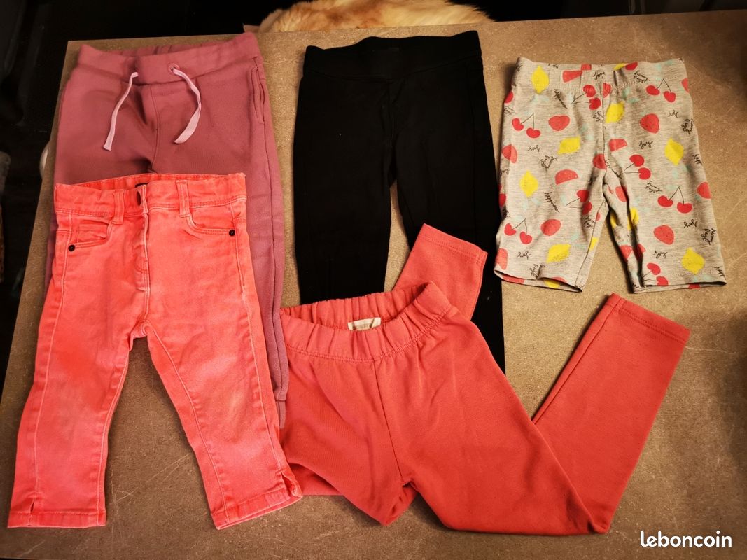Lot de pantalon fille ans Vêtements