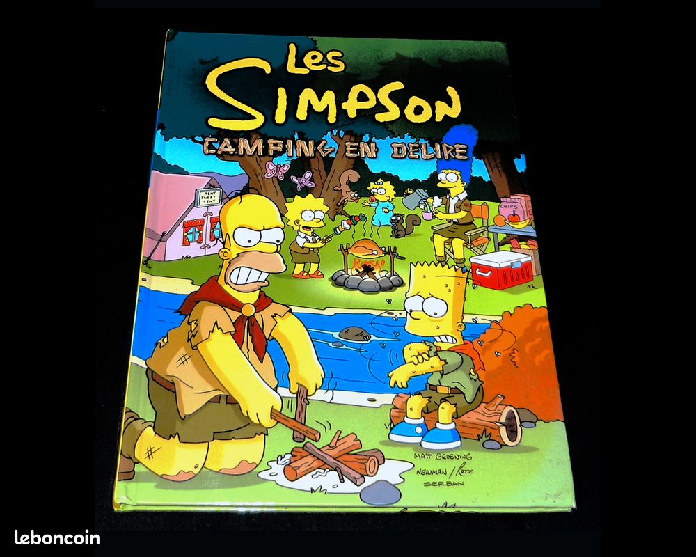 BD LES SIMPSON - Camping en délire ( 2 histoires ) Jungle collection simpsons (image 1)